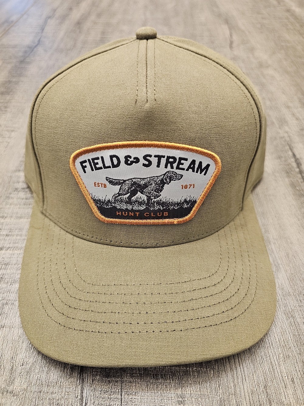 Field & Stream Men's Khaki Hunt Club Patch Cap